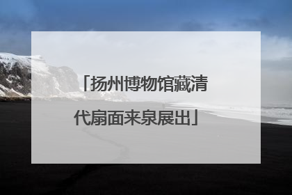 扬州博物馆藏清代扇面来泉展出