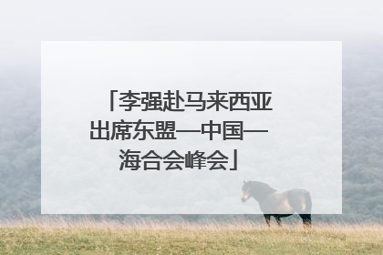 李强赴马来西亚出席东盟—中国—海合会峰会