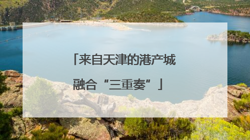 来自天津的港产城融合“三重奏”