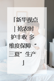 新华视点｜抢农时 护丰收 多维度保障“三夏”生产