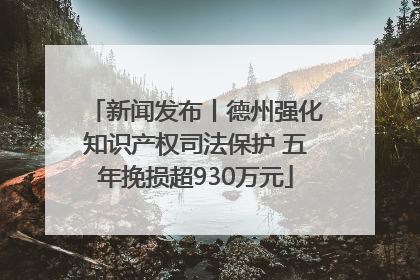 新闻发布丨德州强化知识产权司法保护 五年挽损超930万元