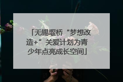 无锡堰桥“梦想改造+”关爱计划为青少年点亮成长空间