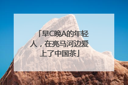 早C晚A的年轻人，在亮马河边爱上了中国茶