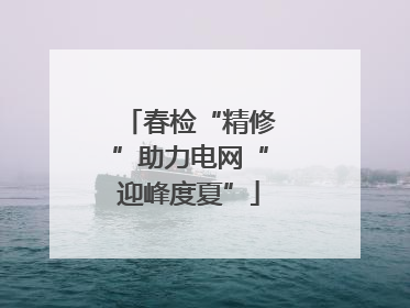 春检“精修”助力电网“迎峰度夏”