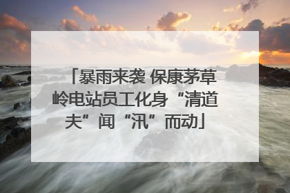 暴雨来袭 保康茅草岭电站员工化身“清道夫”闻“汛”而动