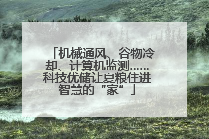 机械通风、谷物冷却、计算机监测……科技优储让夏粮住进智慧的“家”