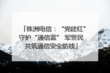 株洲电信：“党建红”守护“通信蓝” 军警民共筑通信安全防线