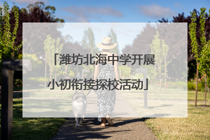 潍坊北海中学开展小初衔接探校活动