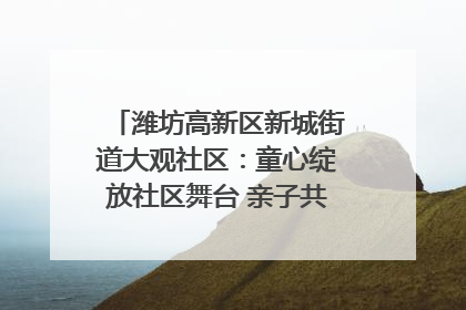 潍坊高新区新城街道大观社区：童心绽放社区舞台 亲子共谱六一欢歌