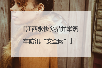 江西永修多措并举筑牢防汛“安全网”