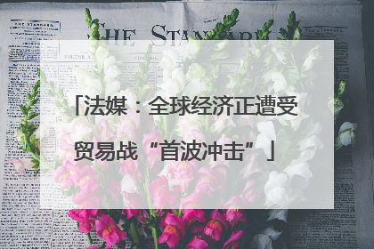 法媒：全球经济正遭受贸易战“首波冲击”
