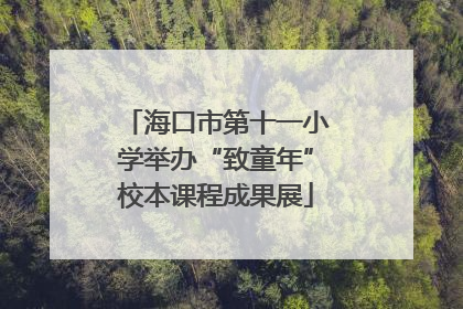 海口市第十一小学举办“致童年”校本课程成果展