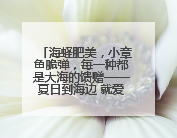 海蛏肥美，小章鱼脆弹，每一种都是大海的馈赠——夏日到海边 就爱那口鲜