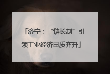济宁：“链长制”引领工业经济量质齐升