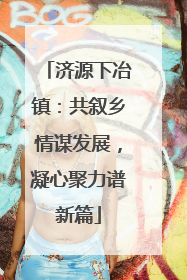 济源下冶镇：共叙乡情谋发展，凝心聚力谱新篇