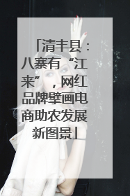 清丰县：八寨有“江来”，网红品牌擘画电商助农发展新图景
