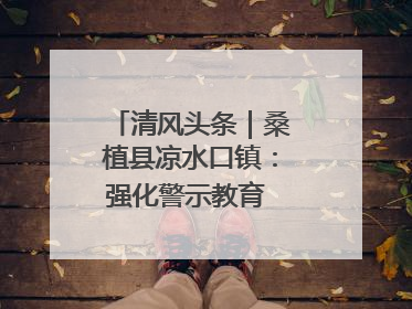 清风头条｜桑植县凉水口镇：强化警示教育 构筑廉洁防线