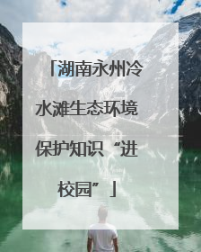 湖南永州冷水滩生态环境保护知识“进校园”