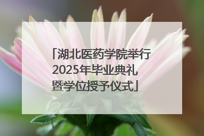 湖北医药学院举行2025年毕业典礼暨学位授予仪式
