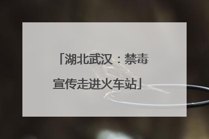 湖北武汉：禁毒宣传走进火车站