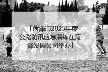 菏泽市2025年度公路防汛应急演练在菏泽发展公司举办