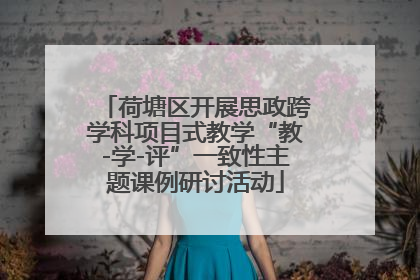 荷塘区开展思政跨学科项目式教学“教-学-评”一致性主题课例研讨活动