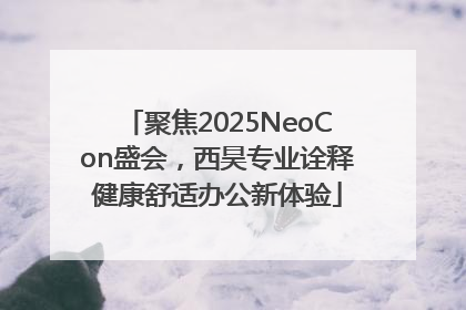 聚焦2025NeoCon盛会，西昊专业诠释健康舒适办公新体验