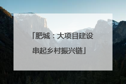 肥城：大项目建设串起乡村振兴链