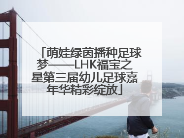 萌娃绿茵播种足球梦——LHK福宝之星第三届幼儿足球嘉年华精彩绽放