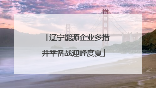 辽宁能源企业多措并举备战迎峰度夏