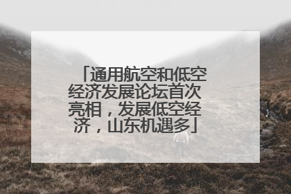 通用航空和低空经济发展论坛首次亮相，发展低空经济，山东机遇多