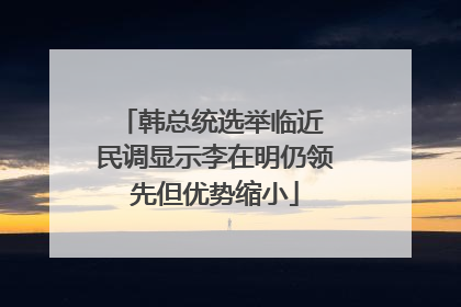 韩总统选举临近 民调显示李在明仍领先但优势缩小