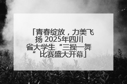 青春绽放，力美飞扬 2025年四川省大学生“三操一舞”比赛盛大开幕