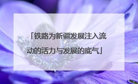 铁路为新疆发展注入流动的活力与发展的底气