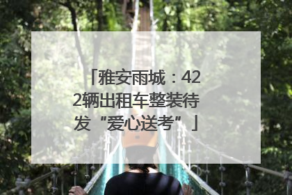 雅安雨城：422辆出租车整装待发“爱心送考”