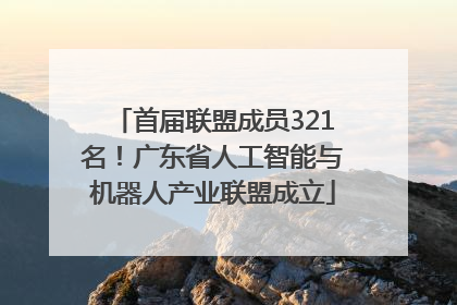 首届联盟成员321名！广东省人工智能与机器人产业联盟成立