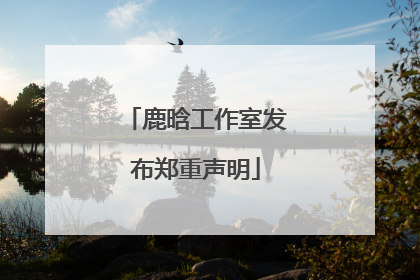 鹿晗工作室发布郑重声明
