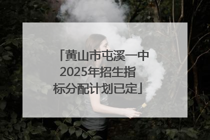 黄山市屯溪一中2025年招生指标分配计划已定