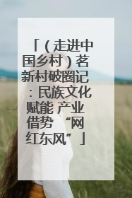 （走进中国乡村）茗新村破圈记：民族文化赋能 产业借势 “网红东风”
