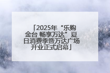 2025年“乐购金台 畅享万达”夏日消费季暨万达广场开业正式启幕