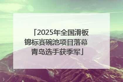 2025年全国滑板锦标赛碗池项目落幕 青岛选手获季军