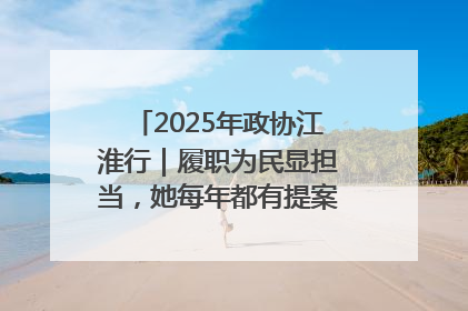 2025年政协江淮行｜履职为民显担当，她每年都有提案被评为“优秀”