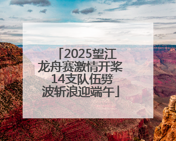 2025望江龙舟赛激情开桨 14支队伍劈波斩浪迎端午