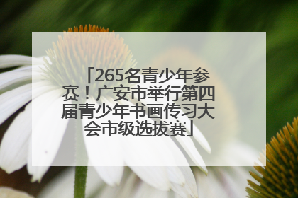 265名青少年参赛！广安市举行第四届青少年书画传习大会市级选拔赛
