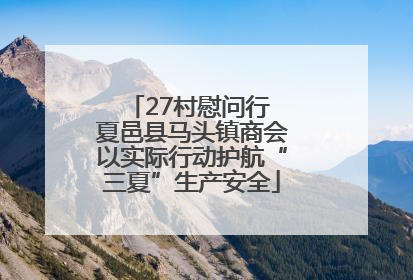 27村慰问行 夏邑县马头镇商会以实际行动护航“三夏”生产安全