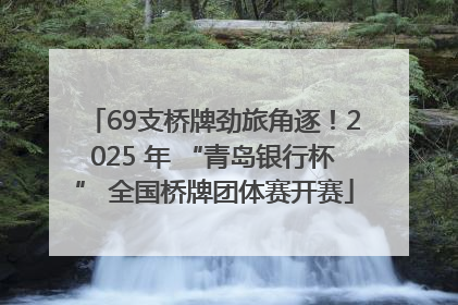 69支桥牌劲旅角逐！2025 年 “青岛银行杯” 全国桥牌团体赛开赛