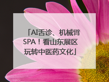 AI舌诊、机械臂SPA！看山东展区玩转中医药文化