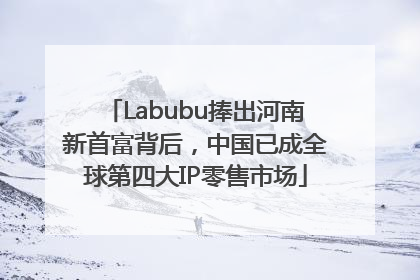Labubu捧出河南新首富背后，中国已成全球第四大IP零售市场