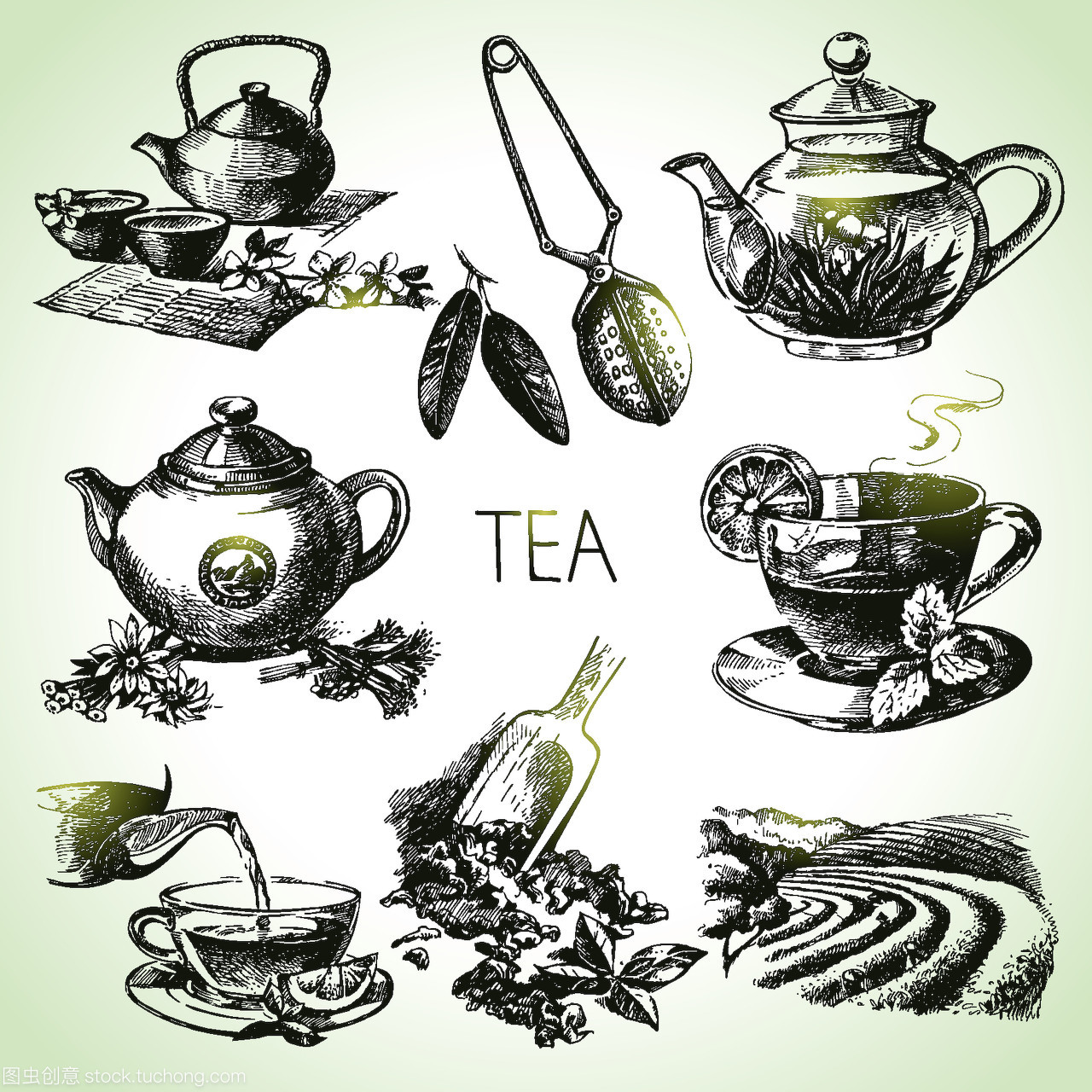 手绘茶具 笔尖流淌的温度与茶香